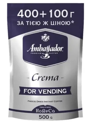 Кава розчинна Ambassador crema, пакет 500г.