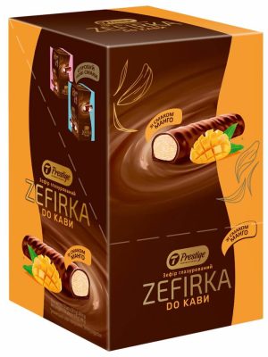Зефір глазурований "Zefirka до кави" зі смаком манго